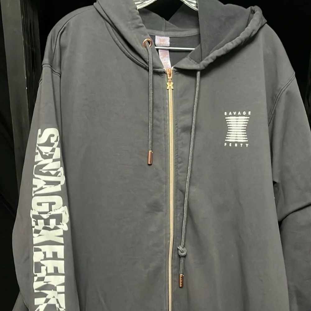 Savage X Fenty - Forever Savage Showgirl Hooded Gray Onesie